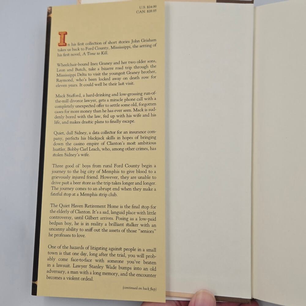 Ford County Stories By John Grisham 2009 Hardcover Dust Jacket First Edition - Picture 8 of 10